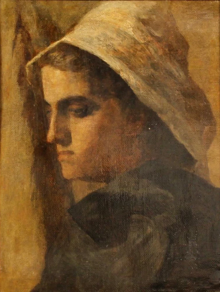 Profilo di ragazza con velo